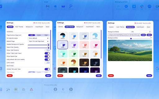 Linkofy – Start Page :: A customizable start page with pages, sections, and quick links.