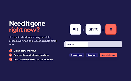 Auto History Wipe :: Auto History Wipe: Clean browsing history, cache & cookies automatically or manually.