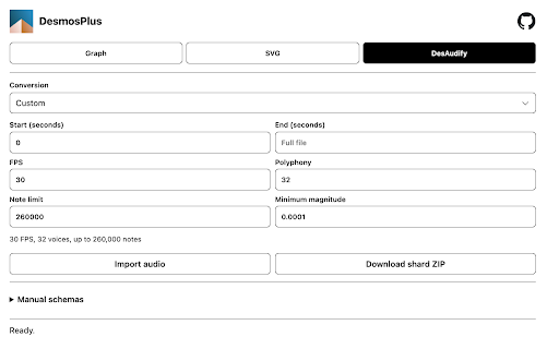 Desmos :: Transfer graphs, make songs in Desmos, convert SVGs into Desmos graphs, and so much more!