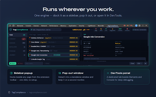 TagCompliance: Tag, Cookie & Consent Audit :: Audit marketing tags, cookies, consent and dataLayer events on any website. Detect GDPR pre-consent violations.