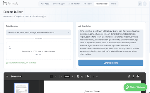 FastApply - Free AI Automated Job Application Copilot :: Apply to 100+ Jobs Across Top Jobs Platforms in Minutes.