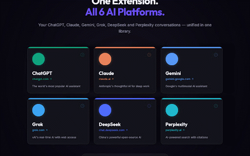 Chat Vault - AI Chat Backup & Export :: Automatically back up, search, and export your AI conversations. Never lose an important chat again.