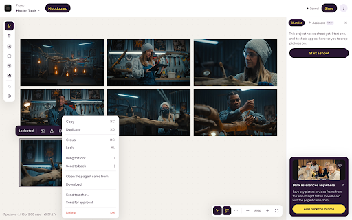 Miracue - Free Teleprompter for Video Calls, plus Blink for Shoots :: A free teleprompter that follows your voice, beside your call. Blink saves frames to your moodboard, with Pro from November.