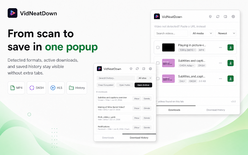 HLS & M3U8 Video Downloader - VidNeatDown :: Advanced HLS & M3U8 stream saver. Merge segments locally to MP4, extract blob URLs, and resume interrupted downloads securely.