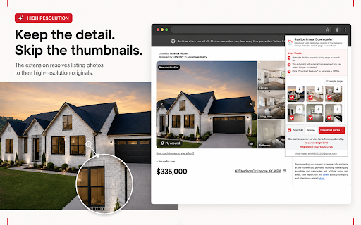 Realtor Property Image Downloader :: Download high-resolution photos of properties from the Realtor listings or search results.