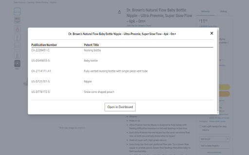 Celf-IP: Patent insights with a single click! :: Celf-IP identifies existing patents from product listings.