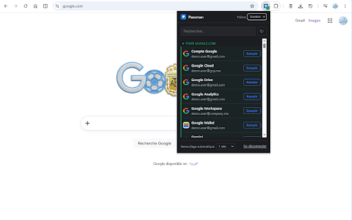 Passman :: Gestionnaire de mots de passe Passman - compagnon de l'application.