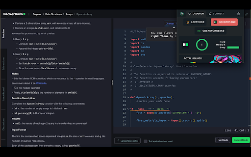 LeetHub v4 :: Automatically integrate your Leetcode, GFG & Hackerrank submissions to GitHub.