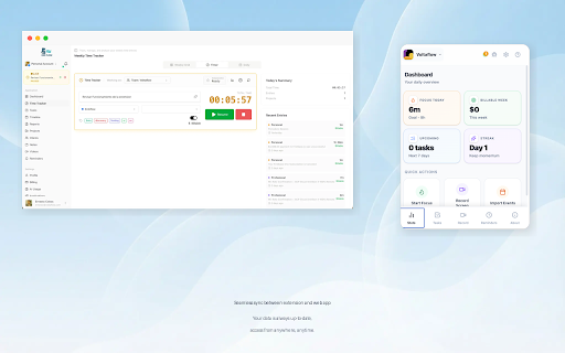 EnkiFlow: time tracking for solo professionals :: Time tracker for freelancers and solo pros. Track time, capture tasks, sync with EnkiFlow for projects, delivery, finance.