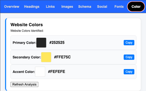 SEO FontScope :: Inspect SEO data, detect webpage fonts, and identify colors instantly with SEO FontScope. By Daniel Imad