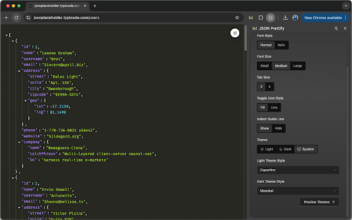 JSON Prettify :: Make it easier to view json response in browser.