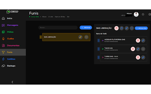 ZAFLUX :: Gerencie e envie mensagens salvas no WhatsApp Web.
