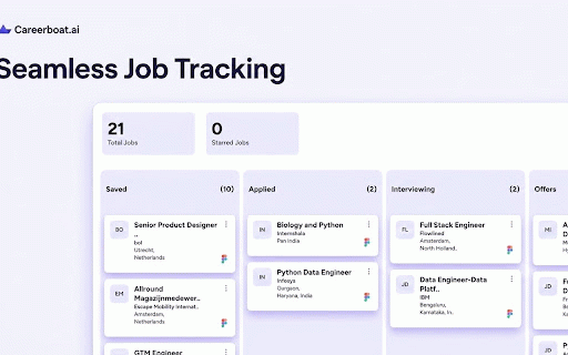 Careerboat.ai AI Apply and Job Tracker :: Auto-apply to LinkedIn jobs and track your applications with Careerboat.ai
