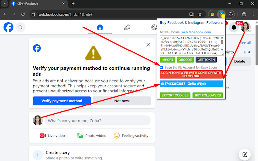smmrug.com | Get Cookie Tool :: Easily import and export Facebook cookie sessions for seamless account management.