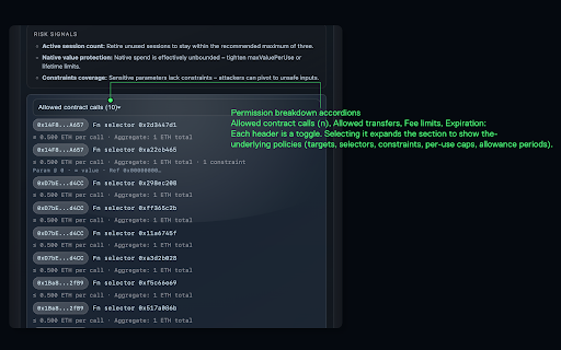 PENGUARDS: Abstract Session keys Security Manager :: Review Abstract session keys, monitor risk signals, and revoke access directly from the browser.