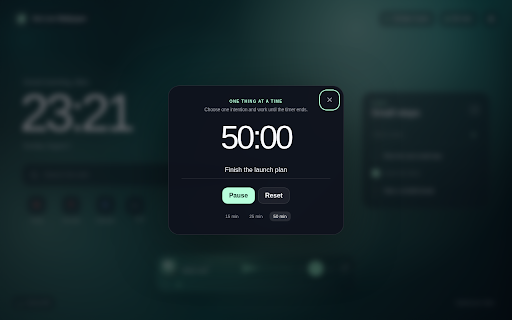 Set Live Wallpaper :: A fast, private new tab with live wallpapers, your own videos, focus tools and shortcuts.