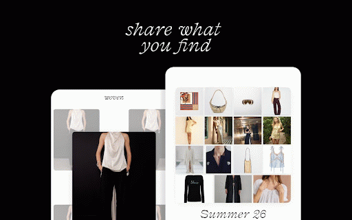 Woven — Save to Edit :: Save any link to your Woven edits