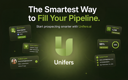 Unifers - Free Email Finder, B2B Leads & Outreach Tool :: Find verified emails & phone numbers instantly — free. Works on LinkedIn and any website.