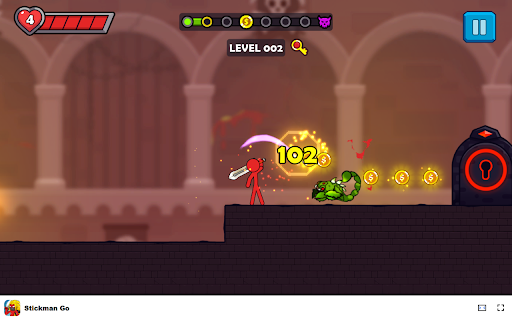 Stickman Go Game - Experience High-Speed Running Thrills! :: Guide your stickman through thrilling levels in this addictive offline running game!