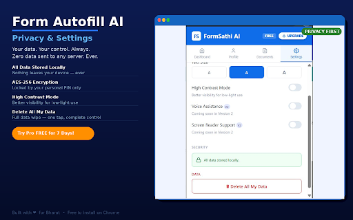 Form Autofill AI: Smart Form Filler & Auto Fill :: AI-powered form filler to auto fill job applications, government forms, and online registrations instantly with smart autofill.