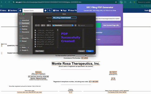 SEC Filing PDF Generator :: Convert SEC .htm filing URLs to PDF in no time - Just paste the URL and download!