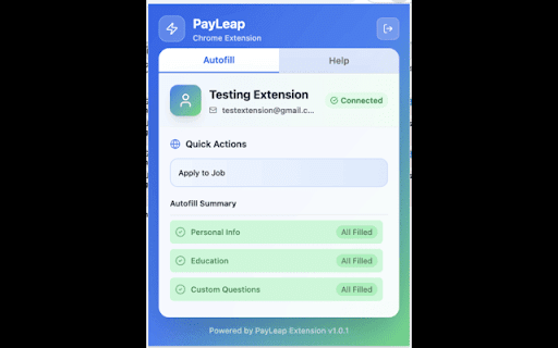 PayLeap Auto Apply :: Make applying to jobs easier.