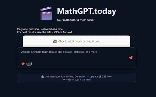 MathGPT - Math Solver & AI Tutor :: Open MathGPT in a side panel.