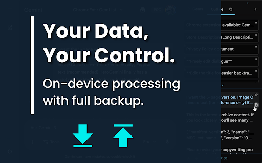 GemList: The Ultimate Sidebar for Gemini :: Supercharge Gemini with a sidebar! Sync Gems, pin chats, edit titles, and export Markdown. Lightweight & privacy-first.