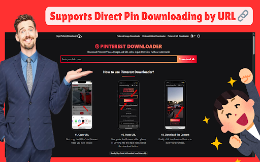 Pinterest Video & Image Downloader – SPD :: Download Pinterest Videos, Images, and GIFs in HD quality using superpinterestdownloader.com. Fast, safe, and easy to use!