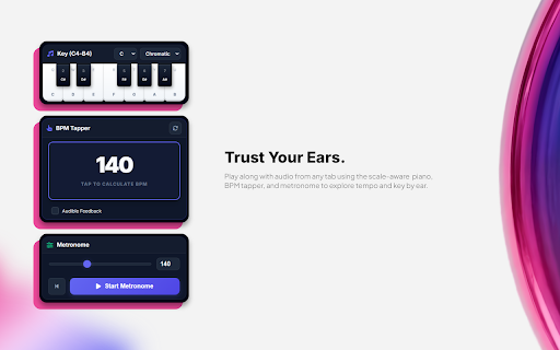 Ritmo - Tab Audio Capture & BPM/Key Analyzer :: Capture audio from any tab, detect BPM & Key in seconds, and organize your library. 100% local processing.