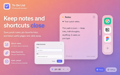 To-do List Chrome Extension :: Use the To-do List Chrome Extension as a to-do list app and task manager in your browser. Organize tasks and boost productivity.