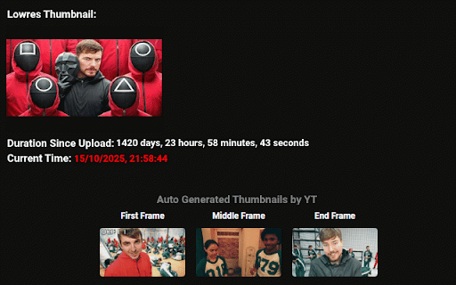 YouTube Video Info :: Fetches information of a YouTube video