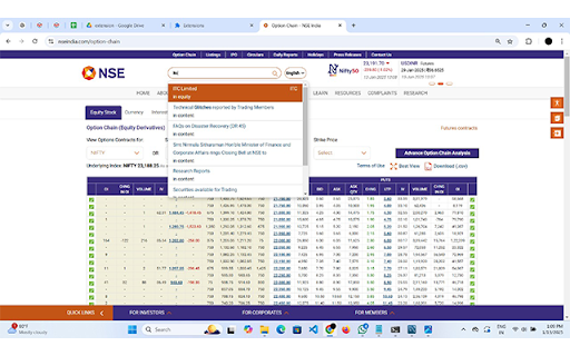 NSE Trader's Toolkit :: Transform your trading experience with the Advanced Option Chain Analyzer Chrome Extension. Designed for financial websites, this…