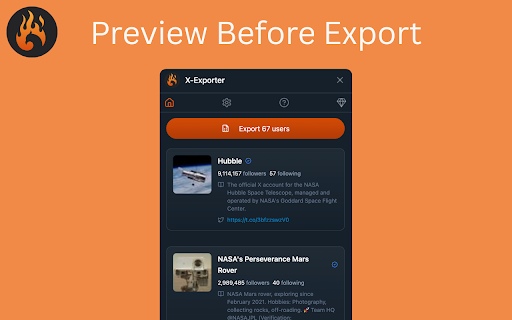 X-Exporter - Export Twitter Followers :: Download X followers/following as CSV, Excel, or JSON. Easy data export—no coding required!