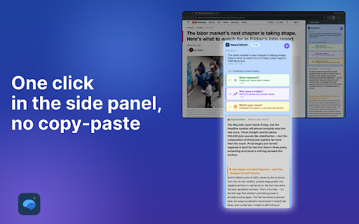 NewsFathom: Personalized News, Made Just for You :: Understand any news article in seconds — AI explanations at three depths in a side panel, plus follow-ups on stories you track.