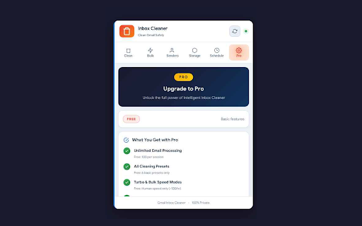 Intelligent Inbox Cleaner - Email Cleaner for Gmail :: Clean inbox fast. Bulk delete & Unsubscribe emails, get inbox zero with AI protection, scheduled cleaning & storage manager