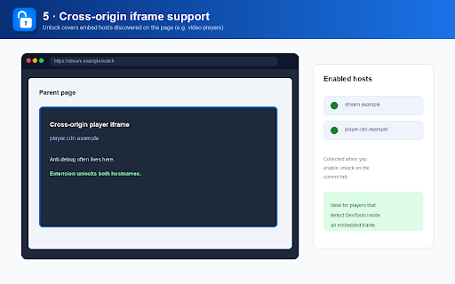 DevTools Unlock Open :: Open-source unlock for sites that block DevTools (e.g. disable-devtool): stop reloads, wipes, and detection.