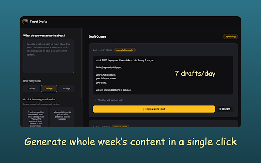 TweetMint :: AI that writes like you, not like AI. Generate replies and tweets in your exact voice using AI that learns from your writing style.