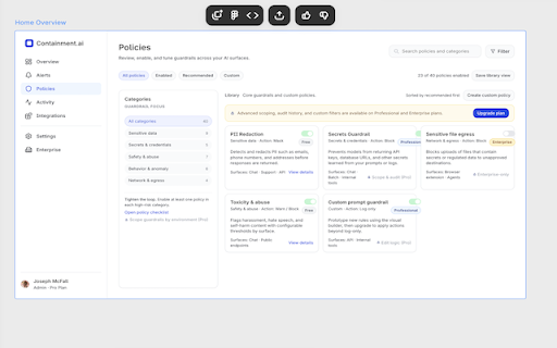 Containment AI :: Protect your organization from data leaks to AI chatbots
