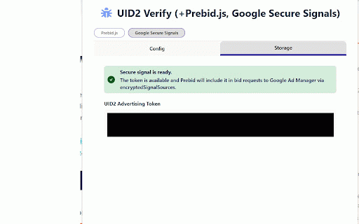 UID Verify :: Debug UID2/EUID implementations: track events, errors, storage, and SDK responses across websites for developers.