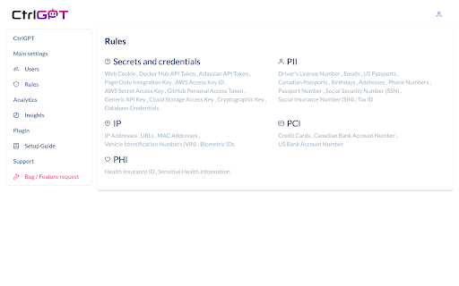 CtrlGPT Web | Safe AI usage for Enterprises :: Prevent data from leaking to AI models with CtrlGPT.