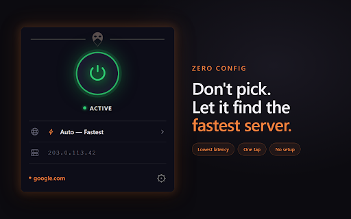 Free VPN for Chrome :: One-click proxy switching with encrypted traffic routing