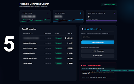 Privacy Shield - Hide & Blur Sensitive Info :: Instantly blur balances, text, emails, API keys, and custom elements on any website to protect your privacy.
