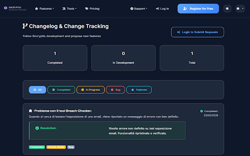 Encryptio Password Manager :: Access your Encryptio vault in the browser: autofill logins on encryptio.it, manage passwords and notes. Syncs with your account.