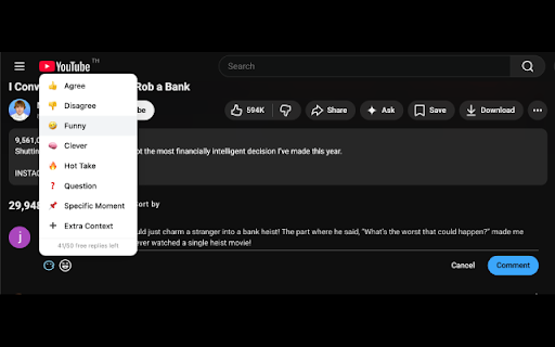 Yapzy :: AI-powered replies for Twitter/X, LinkedIn, Facebook, YouTube, and Instagram