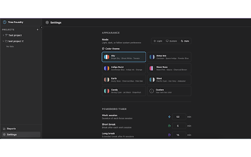 Time Foundry :: Task management and Pomodoro timer for developers