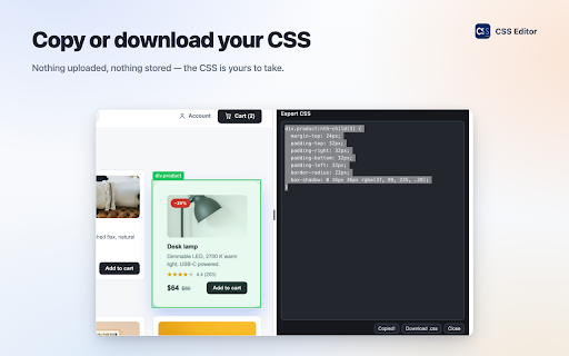 CSS Editor :: Edit any website's design in real time. Visual css editor with live preview: change colors, fonts, spacing, export clean styles.