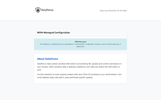 DataFence - Data Loss Prevention :: Protect sensitive data from unauthorized uploads. Monitor and block file transfers in real-time.