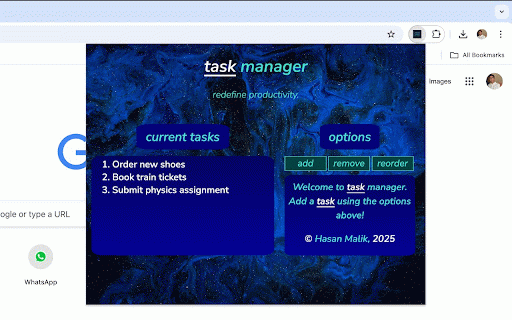 Task Manager :: An app to bolster productivity. Manage your tasks.