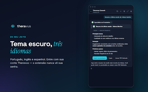 Theravus :: Assistente Theravus no seu navegador.